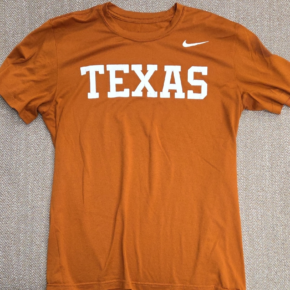 Nike Orange and White Short Sleeve Tee